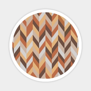 Chevron Earth Tones Nordic Magnet